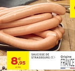 Intermarché Super Orbey - Promo Saucisse de Strasbourg Promo Saucisse de Strasbourg à 8,95 € dans le catalogue Intermarché Super à Orbey