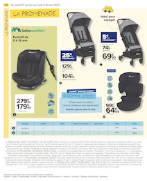 Prix et réduction Siège Auto Bébé dans le prospectus Carrefour en cours Offre Siège Auto Bébé dans le catalogue Carrefour du moment à la page 32