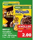 Lion Karamell und Schoko oder Nesquik von Nestlé im aktuellen Kaufland Prospekt für 2,00 €