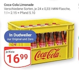 Coca-Cola Limonade im Angebot bei GLOBUS in Saarbrücken Coca-Cola Limonade Angebote von Coca-Cola bei GLOBUS Saarbrücken für 16,99 €