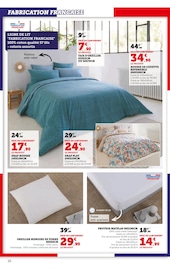 Promos Matelas dans le catalogue "Le Blanc À PRIX BAS" de Super U à la page 10