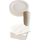 SUR TOUTE LA VAISSELLE À JETER BLANCHE : ASSIETTES, GOBELETS ET SERVIETTES - CARREFOUR HOME en promo chez Carrefour Market SUR TOUTE LA VAISSELLE À JETER BLANCHE : ASSIETTES, GOBELETS ET SERVIETTES - CARREFOUR HOME dans le catalogue Carrefour Market