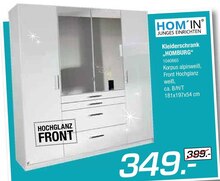 Kleiderschrank „HOMBURG“ bei Zurbrüggen in Essen Kleiderschrank „HOMBURG“ im Angebot bei Zurbrüggen Essen für 349,00 €