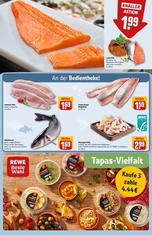 Lachs im aktuellen REWE Prospekt (Mönchengladbach) Lachs im REWE Prospekt "Dein Markt" mit 30 Seiten (Mönchengladbach)