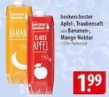 Apfel-, Traubensaft im Angebot bei famila Nordost in Celle Apfel-, Traubensaft Angebote von beckers bester bei famila Nordost Celle für 1,99 €