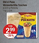 Weizentortilla Taschen von Old el Paso im aktuellen V-Markt Prospekt für 2,99 €