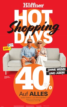 Sofa im Höffner Prospekt "Hot Shopping Days" mit 4 Seiten (Magdeburg)