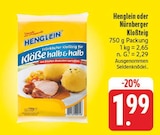 nah und gut Schwanfeld - Klöße halb & halb Angebot im Prospekt Klöße halb & halb bei nah und gut im Schwanfeld Prospekt für 1,99 €