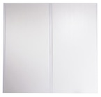 Lot de 2 portes de placard coulissantes décor blanc H. 120 x L. 120 cm - Cooke and Lewis en promo chez Brico Dépôt Avignon à 59,90 €