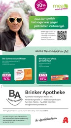 mea - meine apotheke Prospekt für Isernhagen mit 4 Seiten mea - meine apotheke Prospekt für Isernhagen: "Unsere Juli-Angebote", 4 Seiten, 01.07.2025 - 31.07.2025