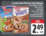 EDEKA Piesau - Vitalis Musli oder Paula Müslispaß Angebot im Prospekt Vitalis Musli oder Paula Müslispaß bei EDEKA im Piesau Prospekt für 2,49 €