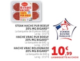 U Express Mouthe - Promo Steak haché pur bœuf 20% MG Promo Steak haché pur bœuf 20% MG à 10,99 € dans le catalogue U Express à Mouthe