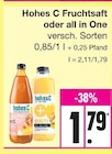 Fruchtsaft im Angebot bei EDEKA in Hamburg Fruchtsaft Angebote von Hohes C bei EDEKA Hamburg für 1,79 €
