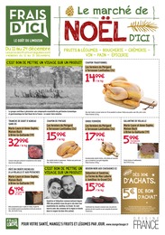 Catalogue Frais d'ici avec 4 pages de promos Prospectus Frais d'ici, "Le marché de NOËL D'ICI", pages, 11/12/2024 - 24/12/2024
