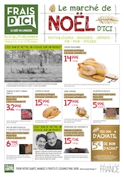 Catalogue Supermarchés Frais d'ici en cours à Bessines-sur-Gartempe et alentours, "Le marché de NOËL D'ICI", 4 pages, 11/12/2024 - 24/12/2024