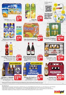 Coca Cola im Trinkgut Prospekt "Aktuelle Angebote" mit 6 Seiten (Pforzheim)