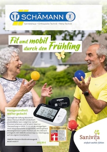 Schämann Orthopädie-Technik GmbH Prospekt Fit und mobil durch den Frühling mit  Seiten