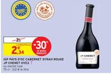 IGP Pays d'Oc Cabernet Syrah Rouge HVE3 - JP Chenet en promo chez Intermarché Seyssinet-Pariset à 2,34 €