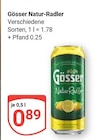 Natur-Radler im Angebot bei GLOBUS in Leipzig Natur-Radler Angebote von Gösser bei GLOBUS Leipzig für 0,89 €