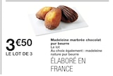 Madeleine marbrée chocolat pur beurre dans le catalogue Monoprix
