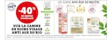 -40% de remise immédiate sur la gamme de soins visage anti-âge So'Bio à Super U dans Mazeley -40% de remise immédiate sur la gamme de soins visage anti-âge So'Bio à Super U dans Mazeley