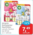 Duftstecker Nachfüller von Airwick für 7,49 € bei budni im Angebot Duftstecker Nachfüller von Airwick im aktuellen budni Prospekt