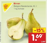 Birnen für 1,69 € bei Netto Marken-Discount im Angebot Birnen im aktuellen Netto Marken-Discount Prospekt