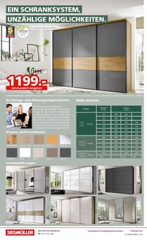 Kleiderschrank im Segmüller Prospekt "Highlight Angebote" mit 32 Seiten (Heidelberg)