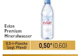 Premium Mineralwasser Angebote von Evian bei Metro Hannover für 0,60 €