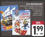 Lizenz Adventskalender Angebote bei E center Ansbach für 1,99 €