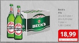 Pils im Angebot bei Getränkefachmarkt Rausch in Wetzlar Pils Angebote von Beck's bei Getränkefachmarkt Rausch Wetzlar für 18,99 €
