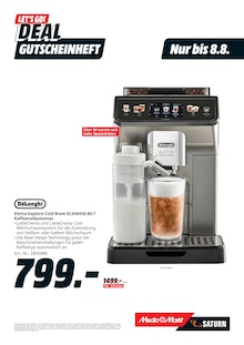 Kaffeevollautomat im aktuellen MediaMarkt Saturn Prospekt (Jena) Kaffeevollautomat im MediaMarkt Saturn Prospekt "LET'S GO! DEALS GUTSCHEINHEFT" mit 17 Seiten (Jena)