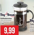 Kaffeebereiter im Angebot bei Kaufhaus Stolz in Neumünster Kaffeebereiter Angebote von Tony Brown by STOLZ bei Kaufhaus Stolz Neumünster für 9,99 €