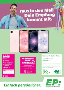 EP: Prospekt raus in den Mai! Dein Empfang kommt mit. mit 4 Seiten
