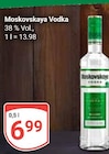 Vodka Angebote von Moskovskaya bei GLOBUS Halle für 6,99 €