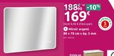 Promo Miroir LED Renzo 80 x 70 cm x ép. 5 mm à 169,00 € dans le catalogue Mr. Bricolage à Paray-le-Monial