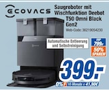 Saugroboter mit Wischfunktion Deebot T50 Omni Black Gen2 Angebote von Ecovacs bei expert Neunkirchen für 399,00 €