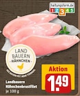 Geflügel im REWE Prospekt Hähnchenbrustfilet von Landbauern im aktuellen REWE Prospekt für 1,49 €