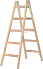 Holz-Sprossenleiter Angebote bei RHG Baucentrum Hof für 49,99 €