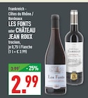 LES FONTS oder CHÂTEAU JEAN ROUX Angebote von LES FONTS bei Marktkauf Haltern am See für 2,99 €