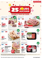 Promos Viande dans le catalogue "25 JOURS AUCHAN" de Auchan Supermarché Viande en promo dans le catalogue Auchan Supermarché à la page 5
