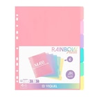 Viquel Rainbow Pastel - Intercalaire 6 positions - A4 Maxi - Viquel en promo chez Bureau Vallée Viquel Rainbow Pastel - Intercalaire 6 positions - A4 Maxi - Viquel dans le catalogue Bureau Vallée