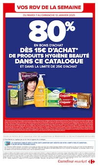 Prospectus Carrefour Market de la semaine "NOUVELLE ANNÉE MEILLEURE PROMO" avec 2 pages, valide du 07/01/2025 au 19/01/2025 pour Bussy-Saint-Georges et alentours