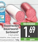Bayerisches Dauerwurst-Sortiment  im aktuellen EDEKA Prospekt für 1,69 €