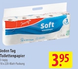 Soft Toilettenpapier Angebote von Jeden Tag bei famila Nordost Kiel für 3,95 €