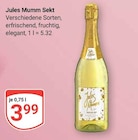 Sekt Angebote von Jules Mumm bei GLOBUS Salzgitter für 3,99 €