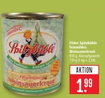 Feinmildes Weinsauerkraut Angebote von Spitzbüble bei Marktkauf Reutlingen für 1,99 €