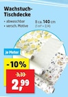 Wachstuch-Tischdecke im Angebot bei Thomas Philipps in Nordhausen Wachstuch-Tischdecke Angebote bei Thomas Philipps Nordhausen für 2,99 €