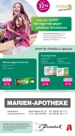 mea - meine apotheke Apotheken Prospekt der aktuellen Woche mit 4 Seiten, gültig von 01.09.2026 bis 30.09.2026, in Walldürn und Umgebung Aktueller mea - meine apotheke Apotheken Prospekt in Walldürn und Umgebung, "Unsere September-Angebote" mit 4 Seiten, 01.09.2026 - 30.09.2026
