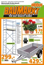 Globus-Baumarkt Prospekt für Fellbach mit 20 Seiten Globus-Baumarkt Prospekt für Fellbach: "WER BAUT BRAUCHT GLOBUS", 20 Seiten, 02.06.2020 - 06.06.2020